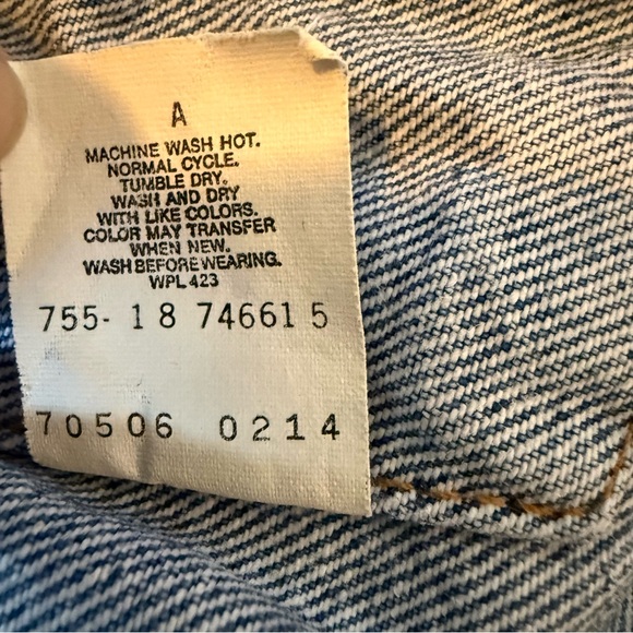 Vintage 1980s Levi’s Type 3 Trucker Blue Denim Jacket 70506 Made In USA 42R - Picture 5 of 16